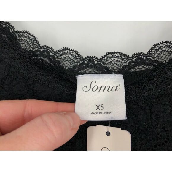 Soma‎ Tank Top Womens XS NWT All Over Stretch Lace Tank - Picture 4 of 10